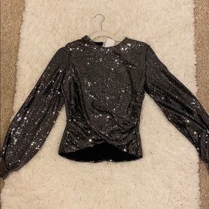 NWT sequin top